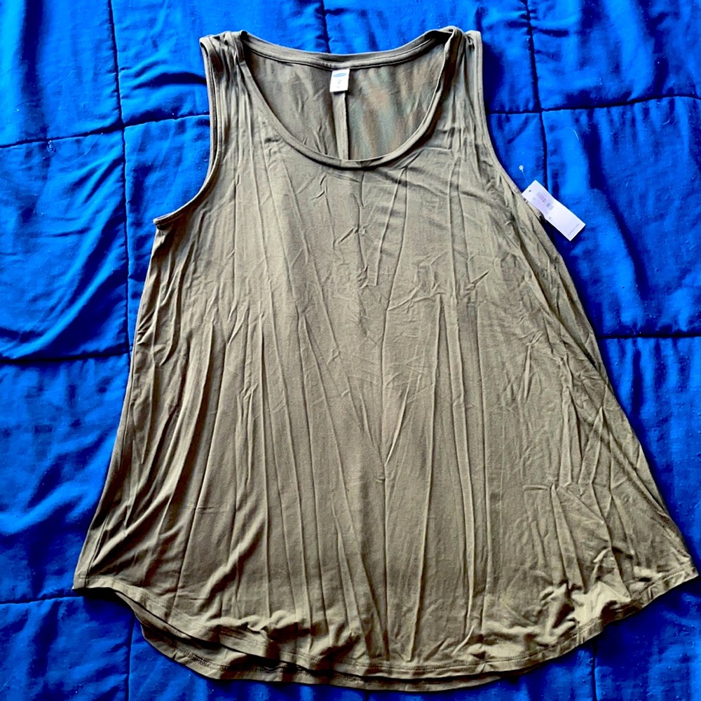Old Navy olive green luxe tank top M